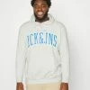 Jack & Jones JJCEMB HOOD - Hoodie - White Melange