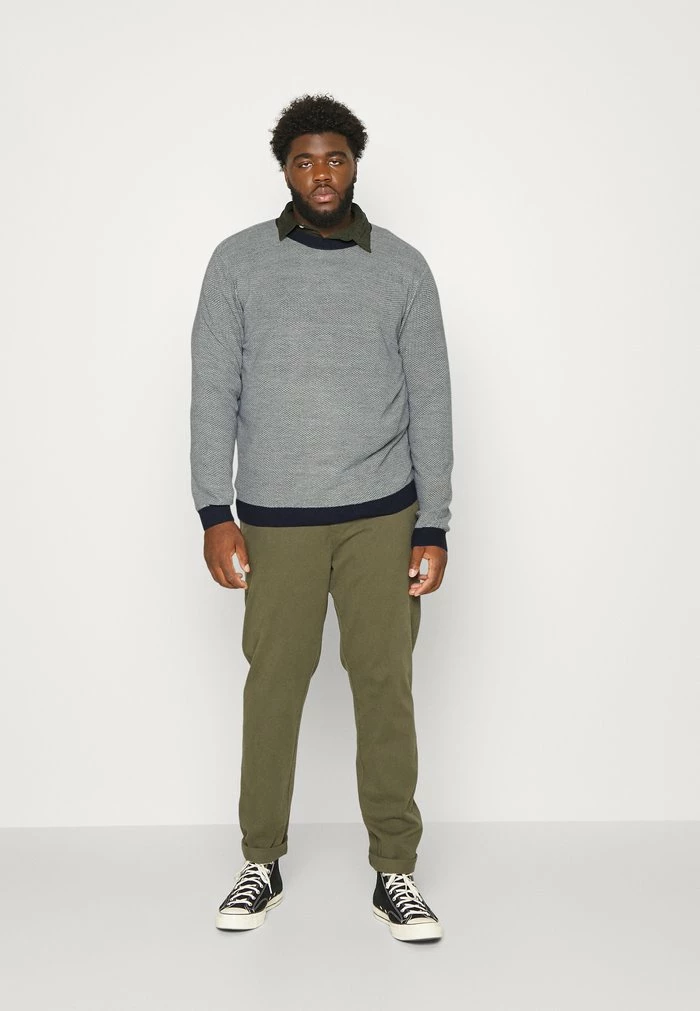 Jack & Jones JJBILLY CREW NECK - Jumper - Navy Blazer /cloud Dancer 2 Jack & Jones JJBILLY CREW NECK - Jumper - Navy Blazer /cloud Dancer - Image 2