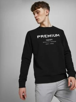 Jack & Jones LOOPBACK - Sweatshirt - Black -Jack & Jones Shop ea68e04725eb4a419b816cb225e0c698
