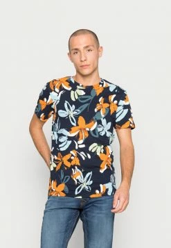 Jack & Jones JORFLOWERPOWER AOP - Print T-shirt - Navy