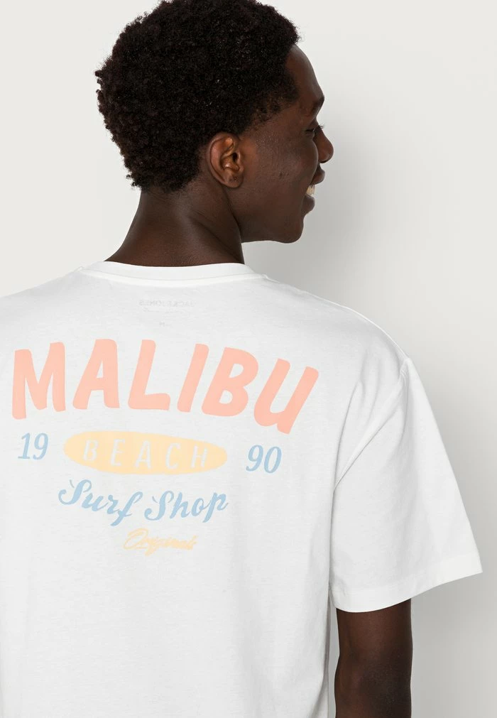 Jack & Jones MALIBU PACK TEE CREW NECK - Print T-shirt - Cloud Dancer 5 Jack & Jones MALIBU PACK TEE CREW NECK - Print T-shirt - Cloud Dancer - Image 5