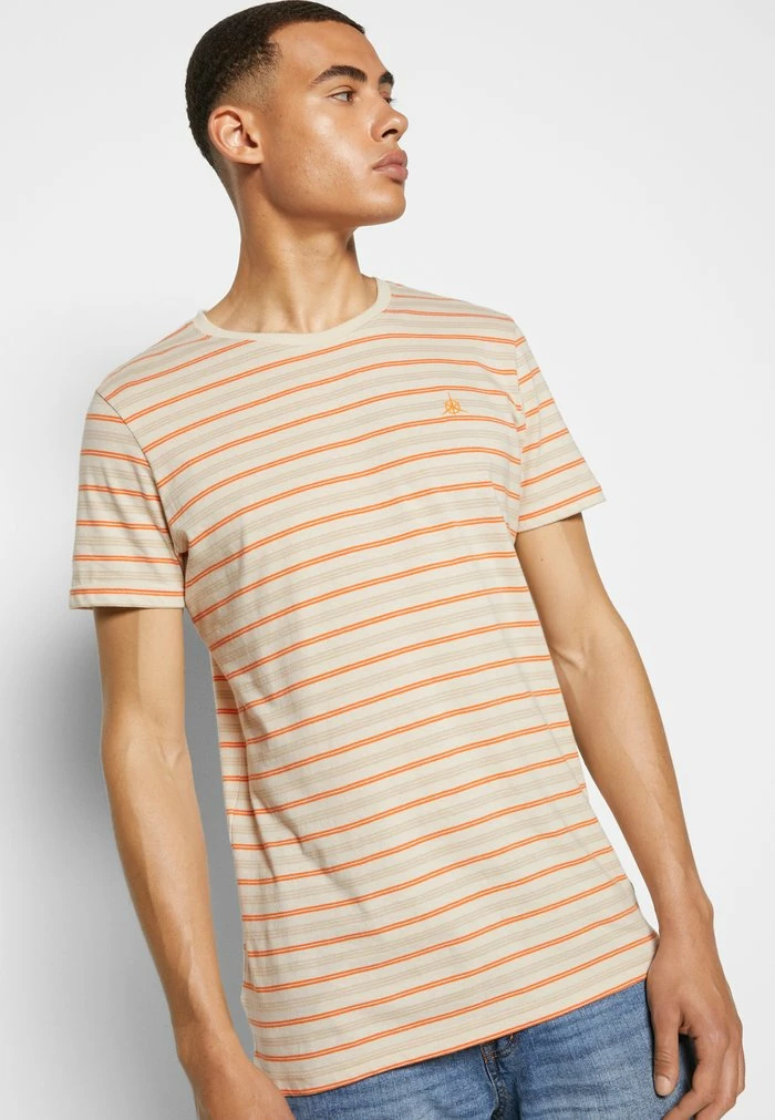 Jack & Jones JCOTREK STRIPE TEE CREW NECK - Print T-shirt - Moonbeam 5 Jack & Jones JCOTREK STRIPE TEE CREW NECK - Print T-shirt - Moonbeam - Image 5