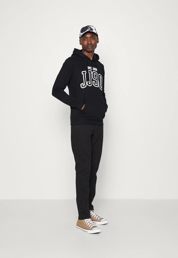 Jack & Jones JJCEMB HOOD - Sweatshirt - Black 2 Jack & Jones JJCEMB HOOD - Sweatshirt - Black - Image 2