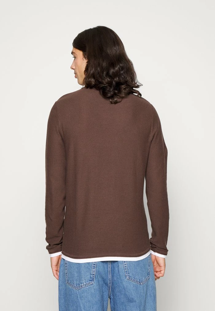 Jack & Jones JORTWINN CREW NECK - Jumper - Seal Brown 3 Jack & Jones JORTWINN CREW NECK - Jumper - Seal Brown - Image 3