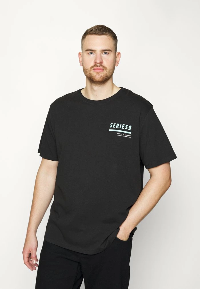 Jack & Jones JCOSTAYCAY TEE CREW NECK - Print T-shirt - Black 3 Jack & Jones JCOSTAYCAY TEE CREW NECK - Print T-shirt - Black - Image 3