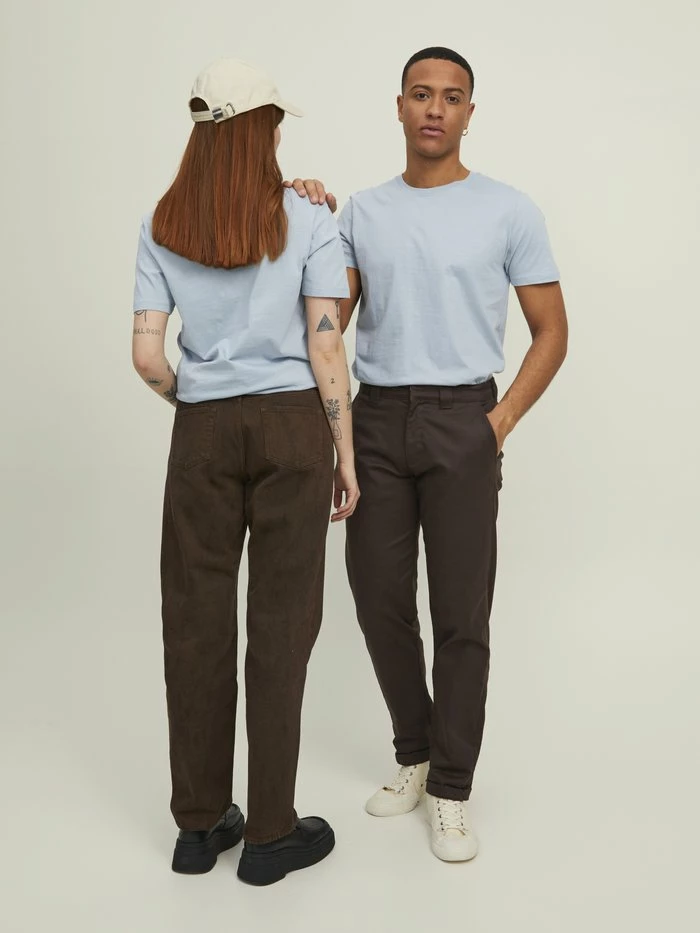 Jack & Jones TEE SS O NECK NOOS - Basic T-shirt - Dusty Blue 3 Jack & Jones TEE SS O NECK NOOS - Basic T-shirt - Dusty Blue - Image 3