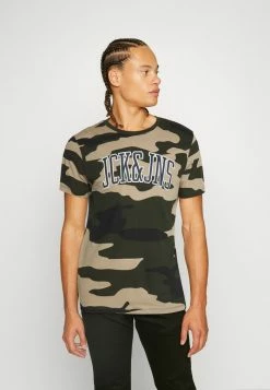 Jack & Jones JJCONAN TEE CREW NECK - Print T-shirt - Rosin