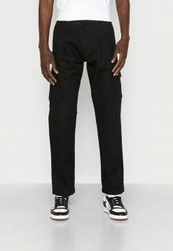 Jack & Jones JJICHRIS JJCARGO - Straight Leg Jeans - Black Denim