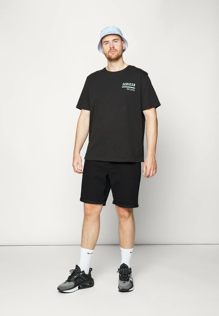 Jack & Jones JCOSTAYCAY TEE CREW NECK - Print T-shirt - Black 6 Jack & Jones JCOSTAYCAY TEE CREW NECK - Print T-shirt - Black - Image 6