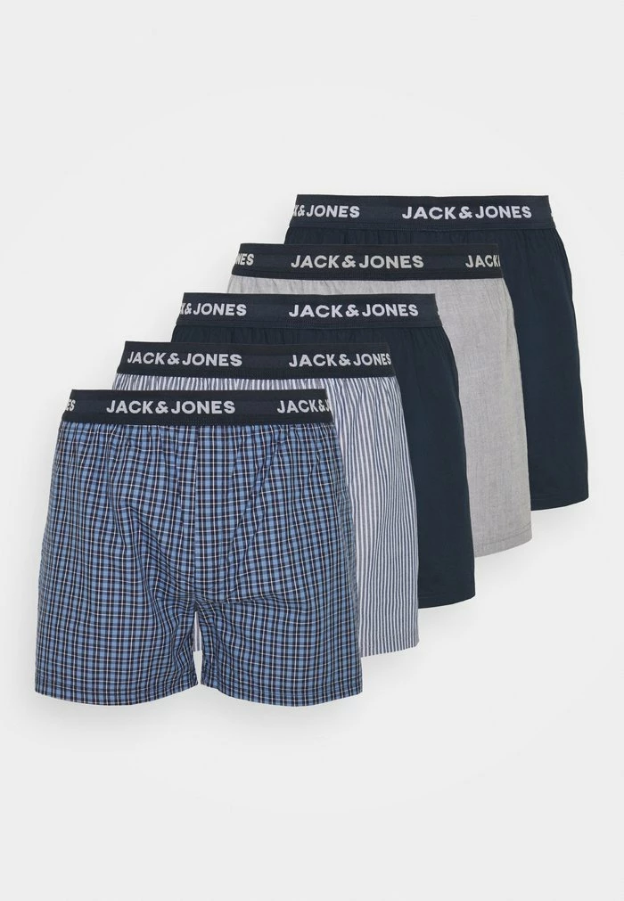 Jack & Jones JACWALTER TRUNKS 5 PACK - Boxer Shorts - Navy Blazer/red Bud 1 Jack & Jones JACWALTER TRUNKS 5 PACK - Boxer Shorts - Navy Blazer/red Bud