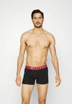 Jack & Jones JACIAN SOLID TRUNKS 3 PACK - Pants - Black/grey Melange/navy Blazer