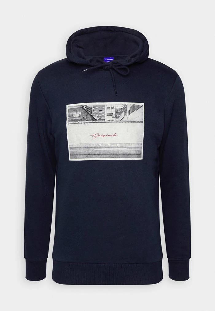 Jack & Jones JORFRIDAY PHOTO HOOD - Sweatshirt - Navy Blazer 4 Jack & Jones JORFRIDAY PHOTO HOOD - Sweatshirt - Navy Blazer - Image 4