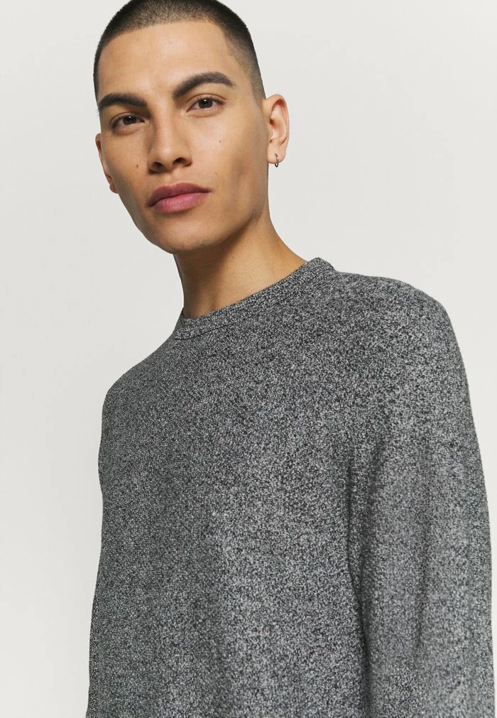Jack & Jones JJEAARON - Jumper - Black/white Jet Stream 4 Jack & Jones JJEAARON - Jumper - Black/white Jet Stream - Image 4