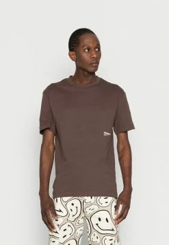 Jack & Jones JORCLEAN TEE CREW NECK UNISEX - Print T-shirt - Seal Brown