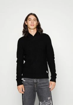 Jack & Jones JJENICK SHAWL NECK - Jumper - Black