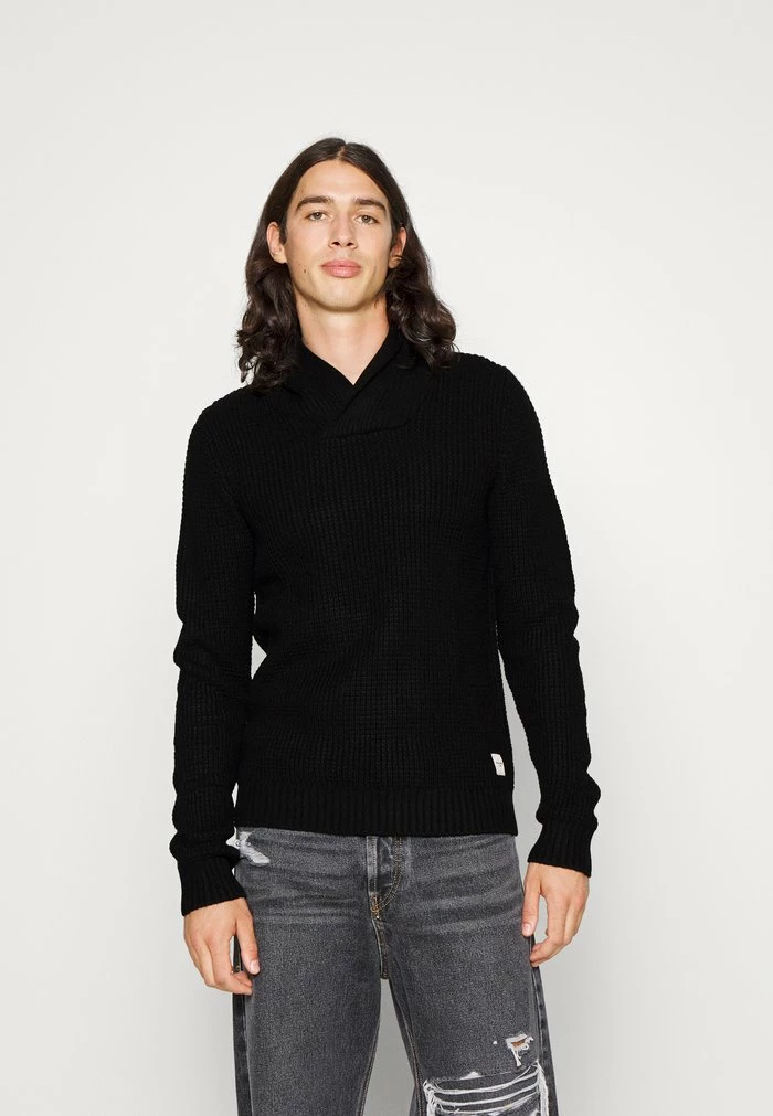 Jack & Jones JJENICK SHAWL NECK - Jumper - Black 1 Jack & Jones JJENICK SHAWL NECK - Jumper - Black