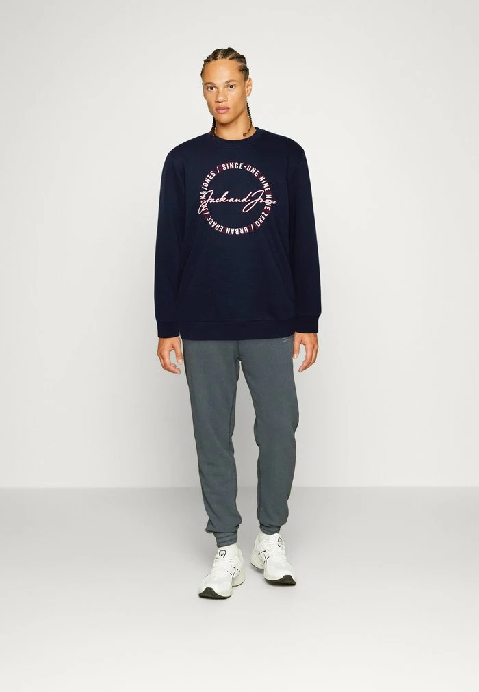 Jack & Jones JJMARLON CREW NECK - Sweatshirt - Navy Blazer 2 Jack & Jones JJMARLON CREW NECK - Sweatshirt - Navy Blazer - Image 2