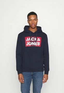 Jack & Jones JJECORP LOGO HOOD - Hoodie - Navy Blazer