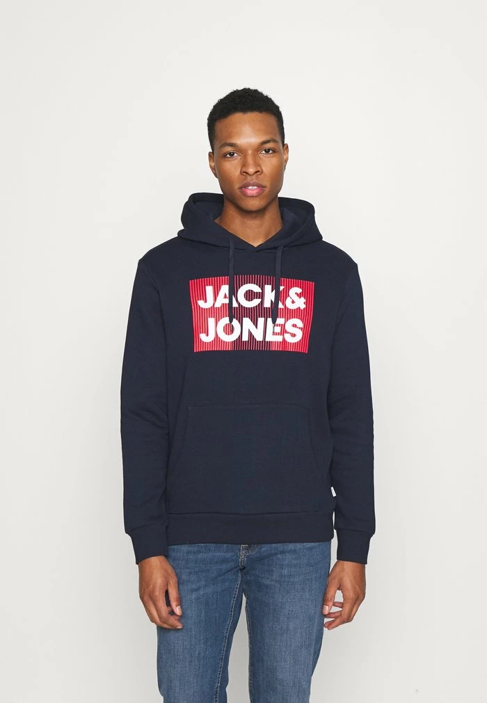 Jack & Jones JJECORP LOGO HOOD - Hoodie - Navy Blazer 1 Jack & Jones JJECORP LOGO HOOD - Hoodie - Navy Blazer