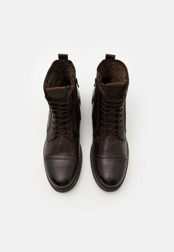 Jack & Jones JFWRUSSEL WARM - Lace-up Ankle Boots - Brown Stone 4 Jack & Jones JFWRUSSEL WARM - Lace-up Ankle Boots - Brown Stone - Image 4