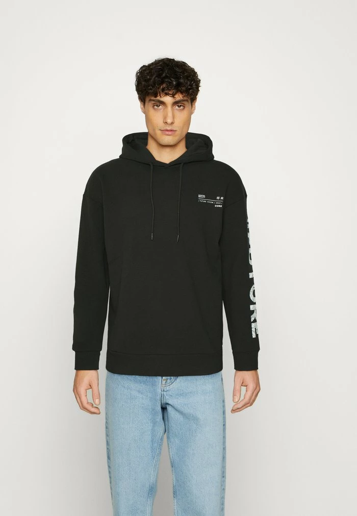Jack & Jones JCOMONO HOOD - Hoodie - Black 1 Jack & Jones JCOMONO HOOD - Hoodie - Black