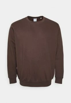Jack & Jones JORBRINK CREW NECK - Sweatshirt - Seal Brown