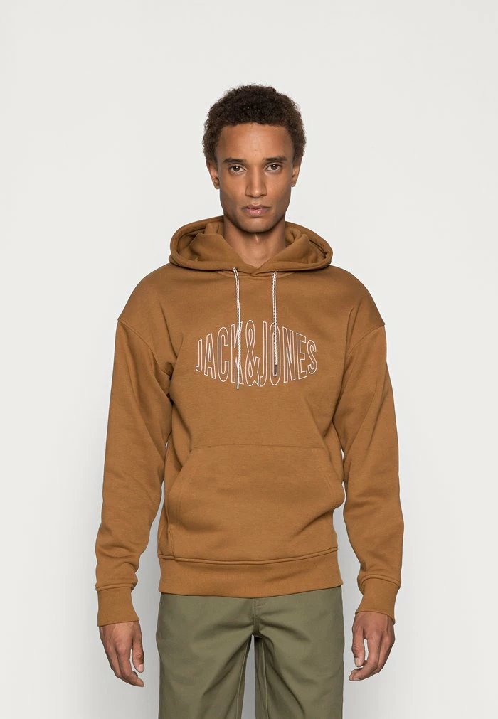 Jack & Jones JORWORLD - Hoodie - Brown 1 Jack & Jones JORWORLD - Hoodie - Brown