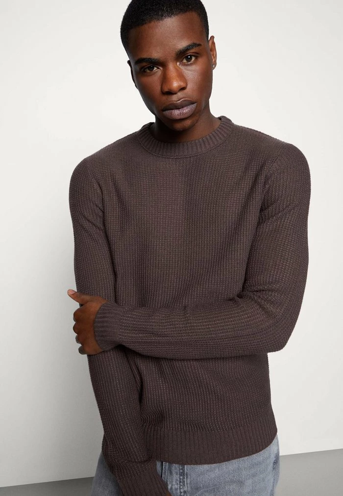 Jack & Jones JORELROY CREW NECK - Jumper - Seal Brown 4 Jack & Jones JORELROY CREW NECK - Jumper - Seal Brown - Image 4