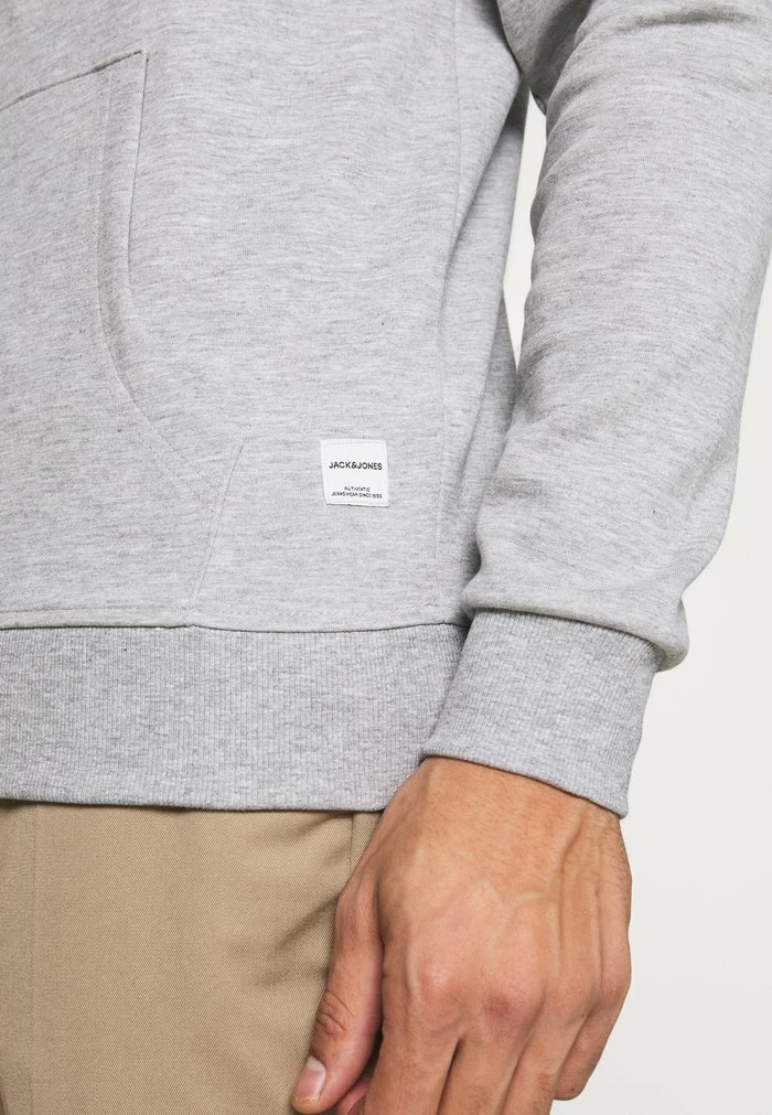 Jack & Jones JJEBASIC ZIP HOOD - Zip-up Sweatshirt - Light Grey Melange 5 Jack & Jones JJEBASIC ZIP HOOD - Zip-up Sweatshirt - Light Grey Melange - Image 5