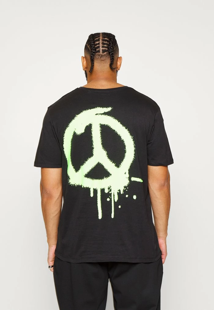 Jack & Jones JORPEACE - Print T-shirt - Black 3 Jack & Jones JORPEACE - Print T-shirt - Black - Image 3