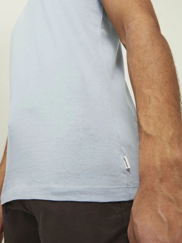 Jack & Jones TEE SS O NECK NOOS - Basic T-shirt - Dusty Blue 4 Jack & Jones TEE SS O NECK NOOS - Basic T-shirt - Dusty Blue - Image 4