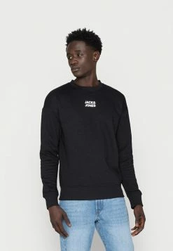 Jack & Jones JCOFILT CREW NECK - Sweatshirt - Black -Jack & Jones Shop f73588c1fef344888894a5fe01c8e0ae