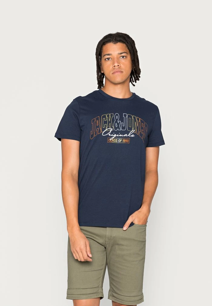 Jack & Jones JORPENNY TEE CREW NECK - Print T-shirt - Navy Blazer 1 Jack & Jones JORPENNY TEE CREW NECK - Print T-shirt - Navy Blazer