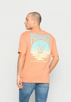 Jack & Jones JJCHILLER - Print T-shirt - Shell Coral