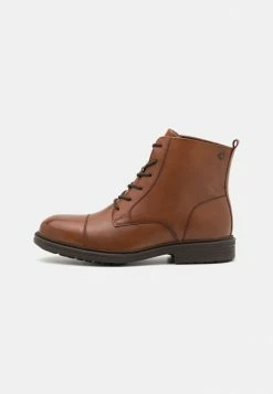 Jack & Jones JFWNICK JIO BOOT - Lace-up Ankle Boots - Cognac