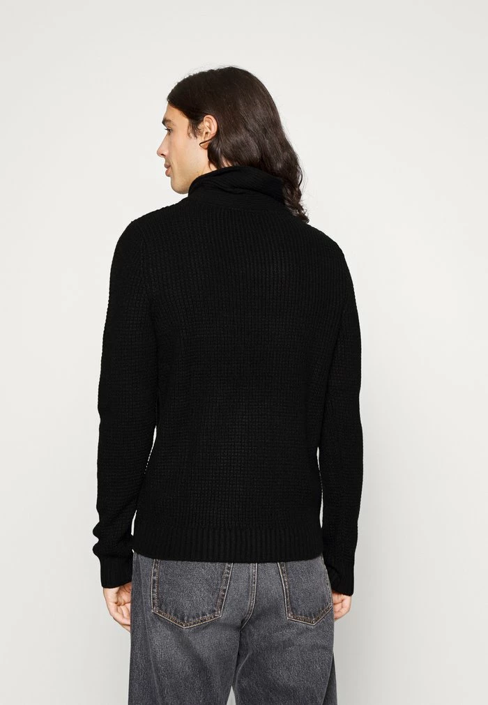 Jack & Jones JJENICK SHAWL NECK - Jumper - Black 3 Jack & Jones JJENICK SHAWL NECK - Jumper - Black - Image 3