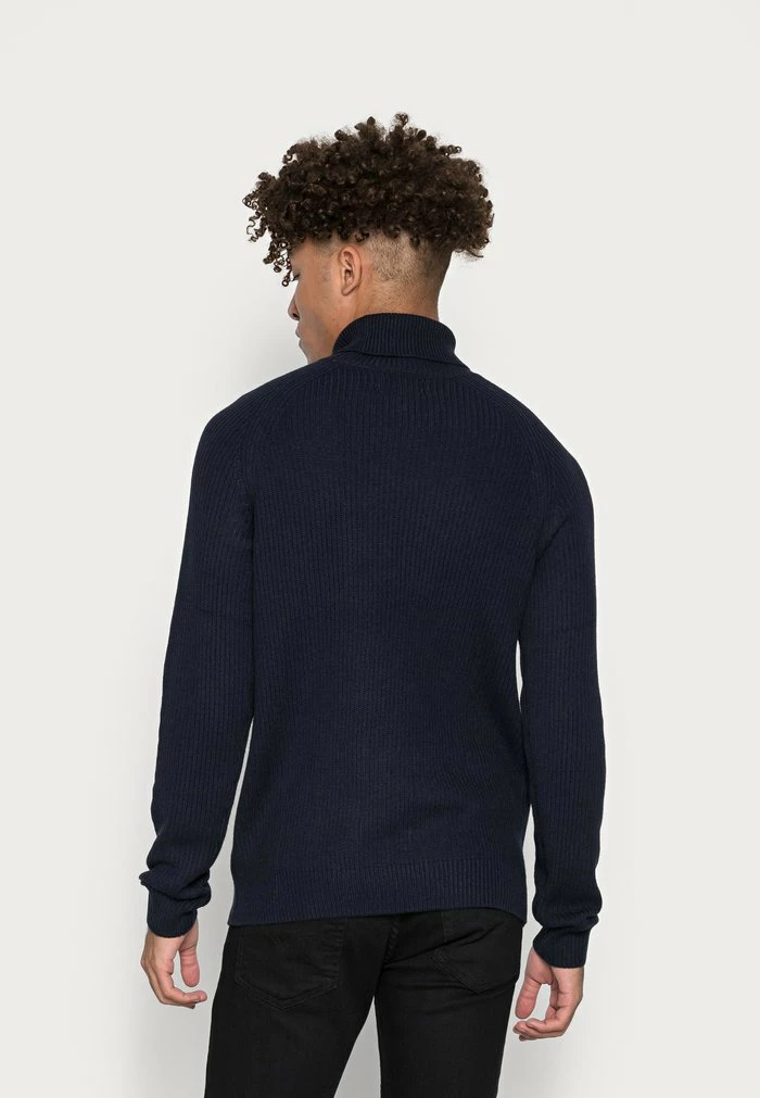 Jack & Jones JJPANNEL ROLL NECK - Jumper - Navy 3 Jack & Jones JJPANNEL ROLL NECK - Jumper - Navy - Image 3