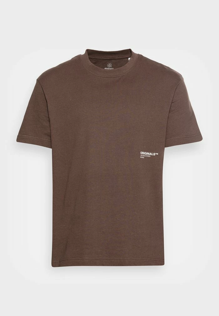 Jack & Jones JORCLEAN TEE CREW NECK UNISEX - Print T-shirt - Seal Brown 4 Jack & Jones JORCLEAN TEE CREW NECK UNISEX - Print T-shirt - Seal Brown - Image 4