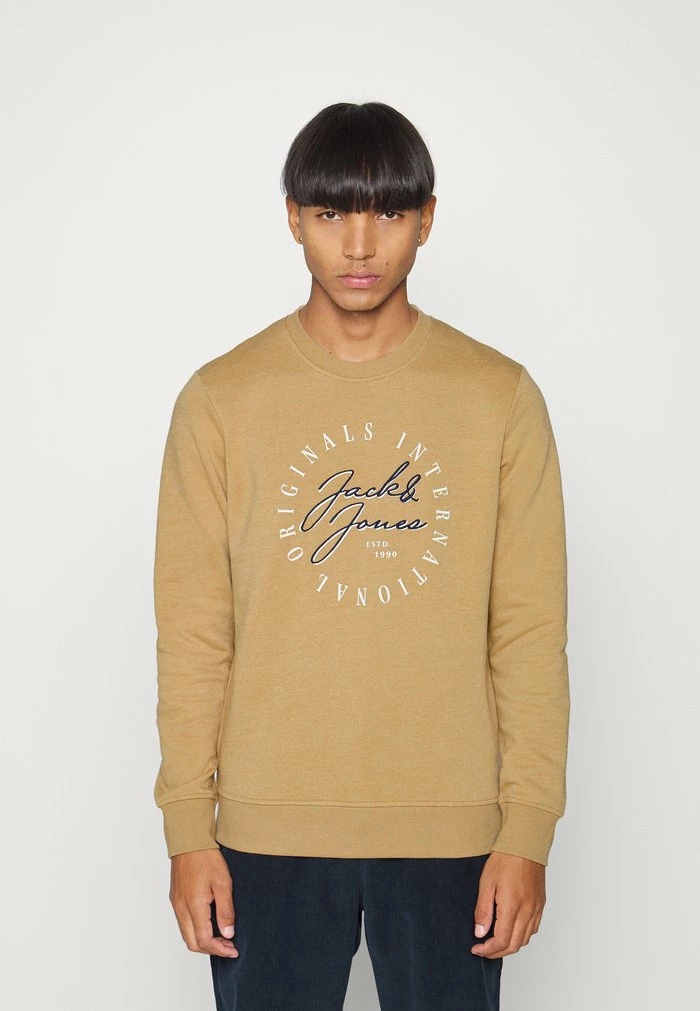 Jack & Jones JORWILLOW CREW NECK - Sweatshirt - Tigers Eye 1 Jack & Jones JORWILLOW CREW NECK - Sweatshirt - Tigers Eye