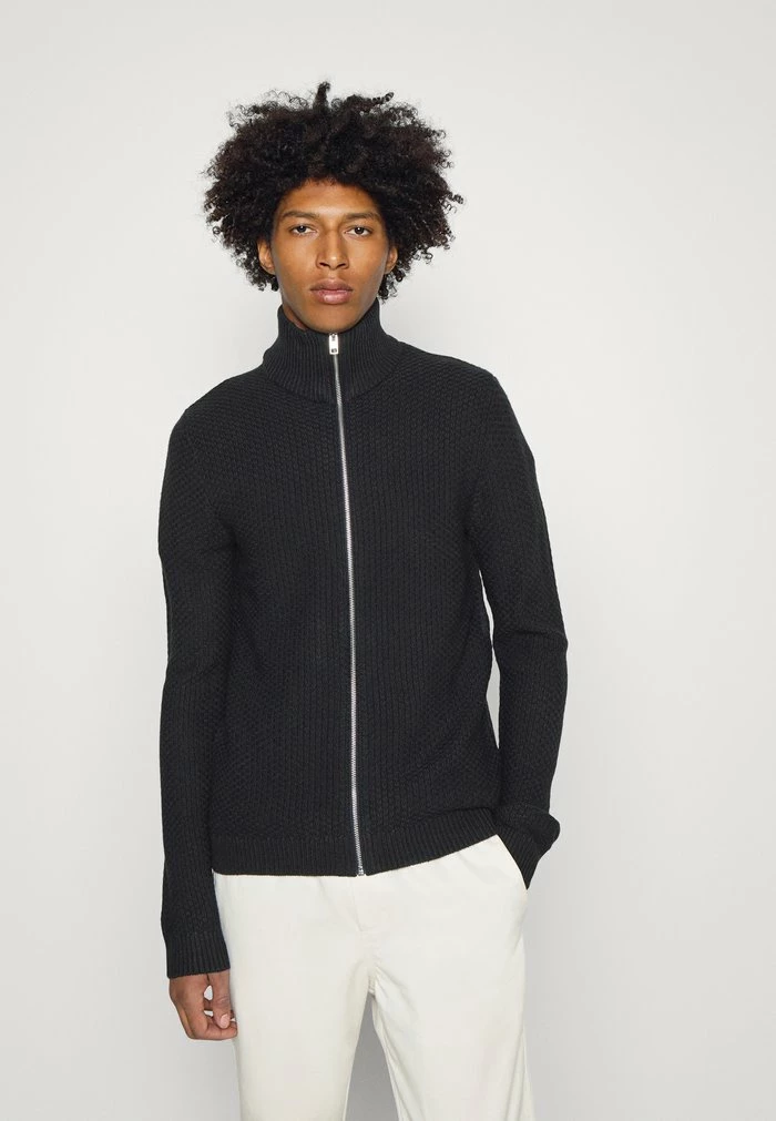 Jack & Jones JORDAMIAN ZIP CARDIGAN - Cardigan - Navy Blazer 1 Jack & Jones JORDAMIAN ZIP CARDIGAN - Cardigan - Navy Blazer