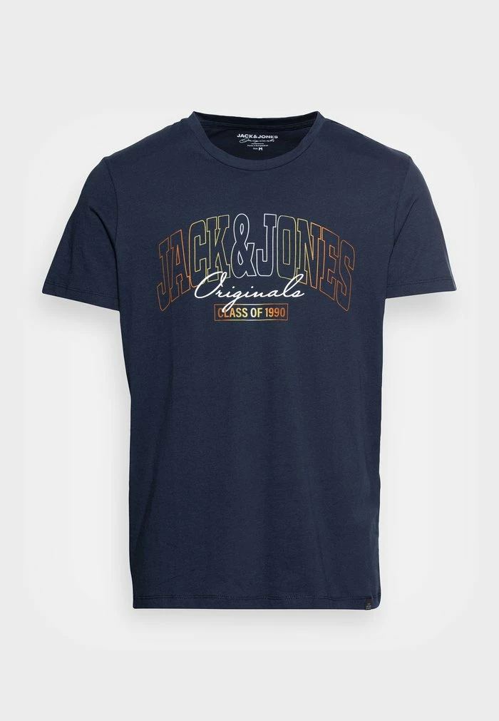 Jack & Jones JORPENNY TEE CREW NECK - Print T-shirt - Navy Blazer 4 Jack & Jones JORPENNY TEE CREW NECK - Print T-shirt - Navy Blazer - Image 4