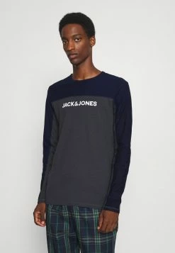 Jack & Jones JACSMITH TEE - Pyjama Top - Asphalt