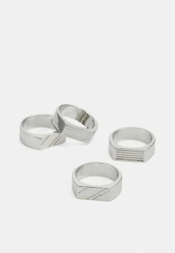 Jack & Jones JACCUENO 4 PACK - Ring - Silver-coloured -Jack & Jones Shop fd357d6ea6e84da39cbf13f472023c70
