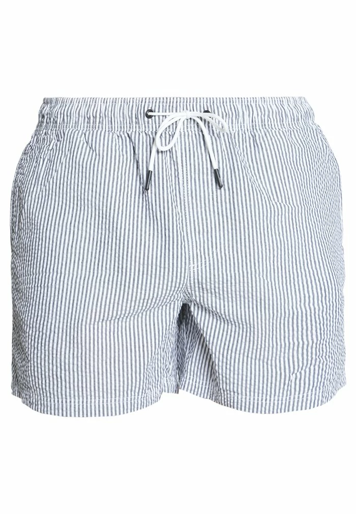Jack & Jones IARUBA SWIMSHORTS SEERSUCKE - Swimming Shorts - Navy Blazer 4 Jack & Jones IARUBA SWIMSHORTS SEERSUCKE - Swimming Shorts - Navy Blazer - Image 4