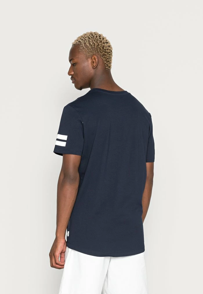 Jack & Jones JCOBORO CREW NECK SLIM FIT - Print T-shirt - Navy Blazer 3 Jack & Jones JCOBORO CREW NECK SLIM FIT - Print T-shirt - Navy Blazer - Image 3
