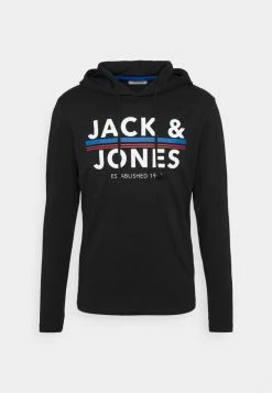 Jack & Jones JACRON HOOD - Pyjama Top - Black
