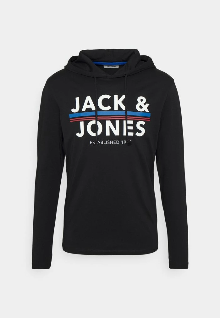 Jack & Jones JACRON HOOD - Pyjama Top - Black 1 Jack & Jones JACRON HOOD - Pyjama Top - Black