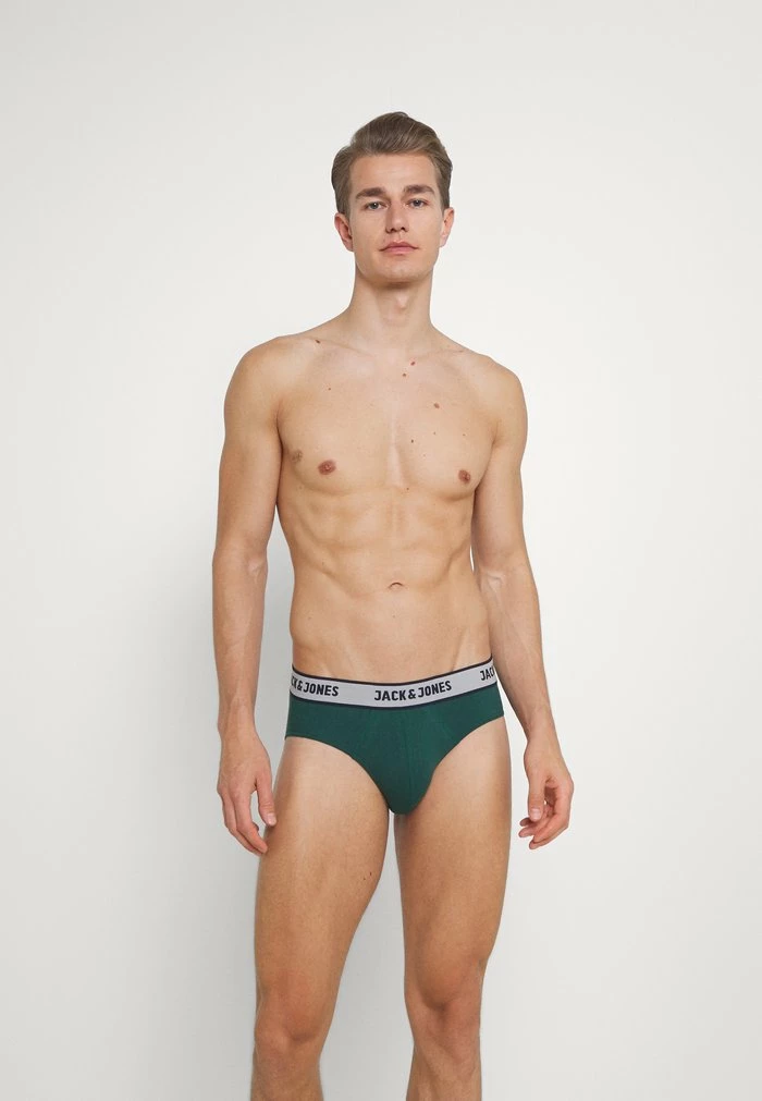 Jack & Jones JACSOLID BRIEFS 5 PACK - Briefs - Port Royale/sea Moss/navy Blazer 1 Jack & Jones JACSOLID BRIEFS 5 PACK - Briefs - Port Royale/sea Moss/navy Blazer
