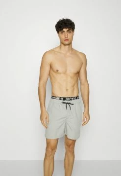Alternative view of Jack & Jones JJICRETE JJSWIM DOUBLE - Swimming Shorts - Metal
